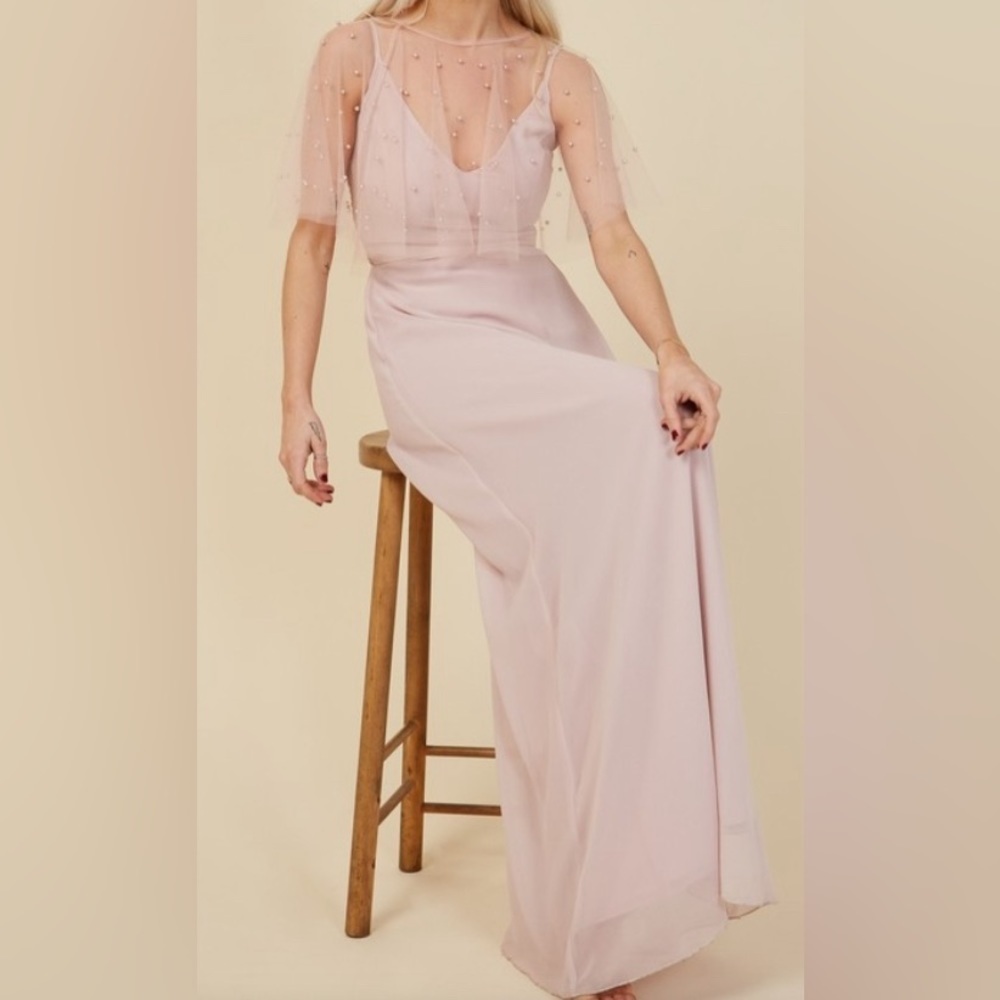 Little Mistress Misty Pink Perfection Maxi Dress - NWT - Size 4